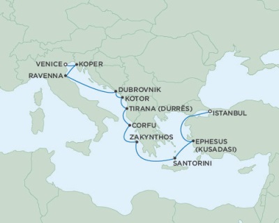 LUXURY CRUISES - Penthouse, Veranda, Balconies, Windows and Suites Seven Seas Navigator July 25 August 6 2022 Istanbul, Turkey to Venice, Italy