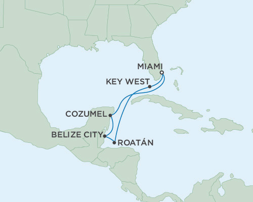 Cruises Around The World Seven Seas Navigator March 10-17 2025 Miami, Florida to Miami, Florida