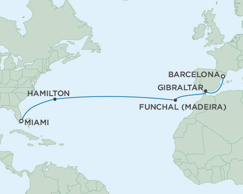 Cruises Around The World Seven Seas Navigator March 17-31 2025 Miami, Florida to Barcelona, Spain