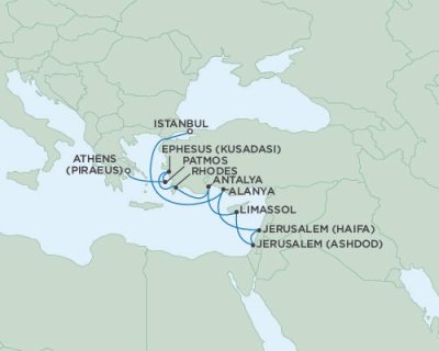 LUXURY CRUISES - Penthouse, Veranda, Balconies, Windows and Suites Seven Seas Navigator September 15-26 2022 Istanbul, Turkey to Athens (Piraeus), Greece