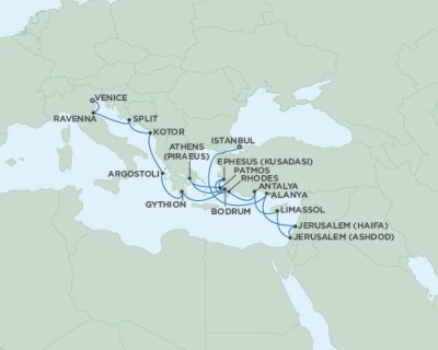 Cruises Around The World Seven Seas Navigator September 15 October 3 2025 Istanbul, Turkey to Venice, Italy