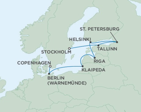 Cruises Around The World Seven Seas Voyager July 23 August 2 2025 Copenhagen, Denmark to Stockholm, Sweden