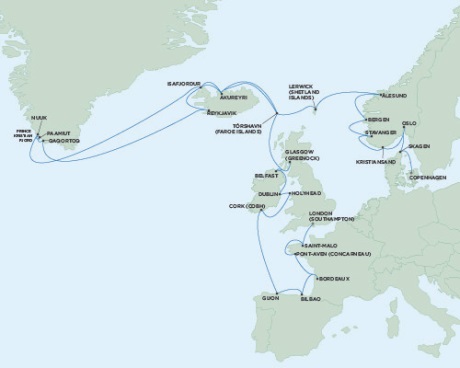 Cruises Around The World Seven Seas Voyager June 16 July 23 2025 London (Southampton), England to Copenhagen, Denmark