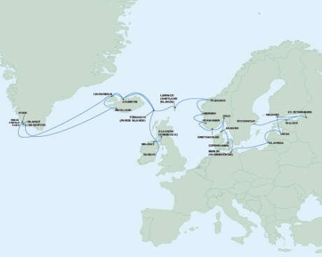 Cruises Around The World Seven Seas Voyager June 26 August 2 2025 Dublin, Ireland to Stockholm, Sweden
