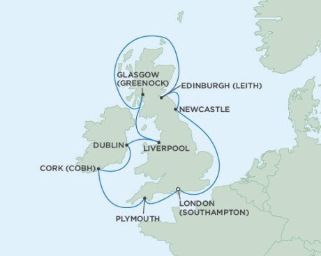 Cruises Around The World Seven Seas Voyager June 6-16 2025 London (Southampton), England to London (Southampton), England