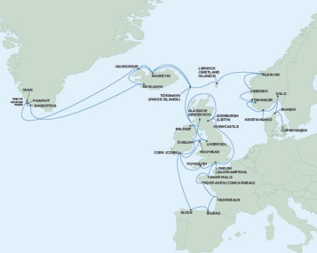 Cruises Around The World Seven Seas Voyager June 6 July 23 2025 London (Southampton), England to Copenhagen, Denmark