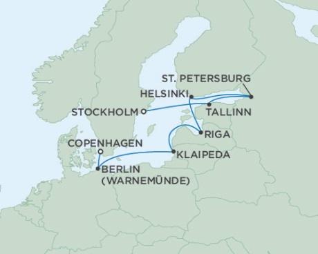 Cruises Around The World Seven Seas Voyager September 12-22 2025 Copenhagen, Denmark to Stockholm, Sweden