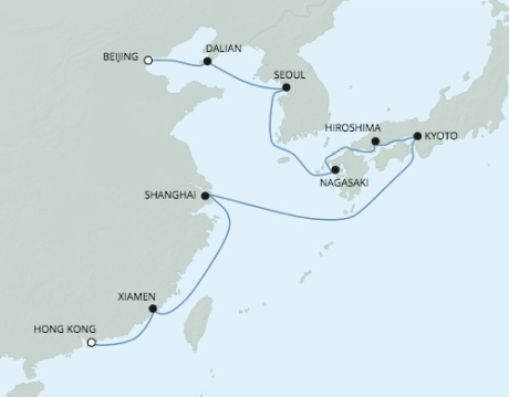 Cruises Around The World Seven Seas Voyager - RSSC March 7-23 2026 Cruises Hong Kong, China to Tianjin, China