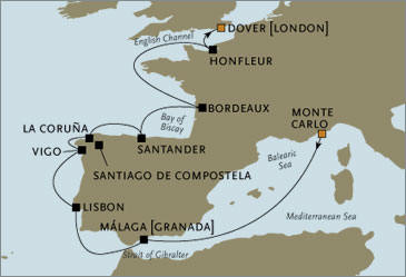 Croisieres de luxe - Seven Seas Voyager Monte Carlo Dover