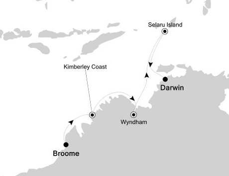 Cruises Around The World Silversea Silver Discoverer April 27 May 7 2025 Broome to Darwin