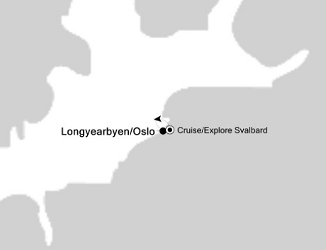 Cruises Around The World Silversea Silver Explorer July 23-30 2025 Longyearbyen, Svalba to Longyearbyen, Svalba