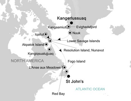 Cruises Around The World Silversea Silver Explorer September 9-21 2025 Kangerlussuaq to St John's, Newfoundl