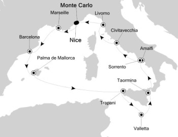 Luxury Cruises Just Silversea Silver Muse April 20 May 3 2027 Monte Carlo, Monaco to Nice, France