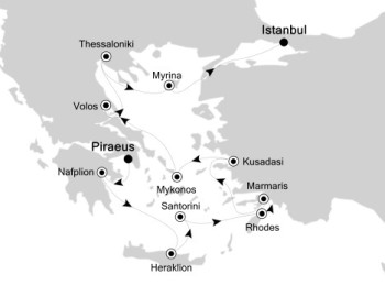 Luxury Cruises Just Silversea Silver Muse July 15-27 2027 Athens (Piraeus), Greece to Istanbul, Turkey