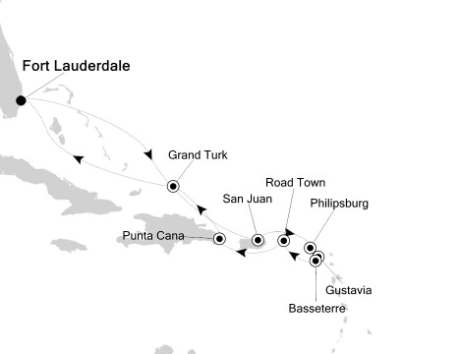 Silversea Silver Spirit March 20-31 2017 Fort Lauderdale, FL, United States to Fort Lauderdale, FL, United States