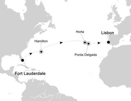 LUXURY CRUISES - Penthouse, Veranda, Balconies, Windows and Suites Silversea Silver Spirit March 31 April 13 2020 Fort Lauderdale, FL, United States to Lisbon, Portugal