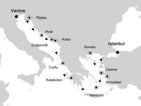 Cruises Around The World Silversea Silver Spirit September 19 October 1 2025 Venice to Istanbul
