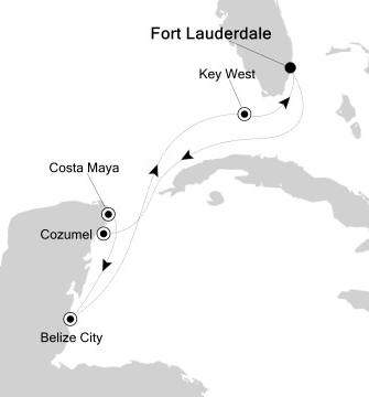Cruises Around The World Silversea Silver Whisper December 11-19 2026 Fort Lauderdale, FL, United States to Fort Lauderdale, FL, United States