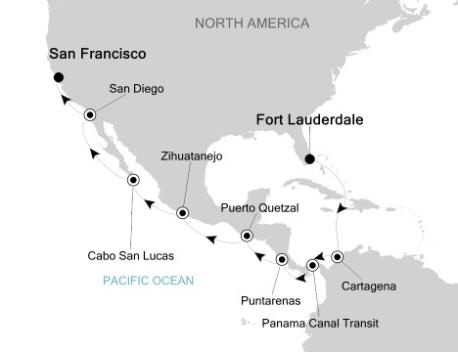 Luxury Cruises Just Silversea Silver Whisper December 20 2026 January 4 2027 Fort Lauderdale, Florida to Fort Lauderdale, Florida