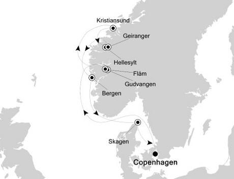 Cruises Around The World Silversea Silver Whisper July 14-21 2026 Copenhagen, Denmark to Copenhagen, Denmark