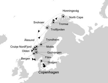 Cruises Around The World Silversea Silver Whisper June 17 July 1 2025 Copenhagen to Copenhagen