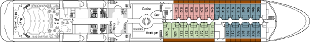 Single Balconies/Suites Silversea Deck 5