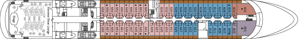 Single Balconies/Suites Silversea Deck 6