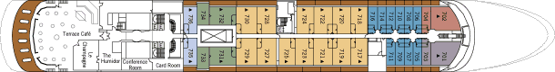Single Balconies/Suites Silversea Deck 7